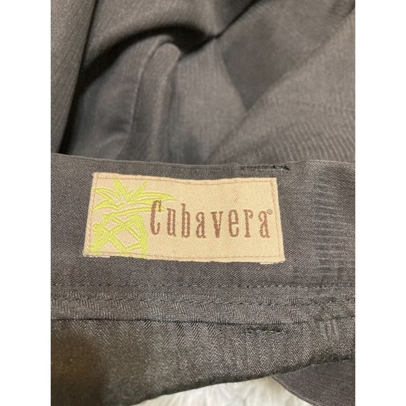 Cubavera Mens Dress Pants 36X30 Pleated Front Formal Straight Fit Black Trousers - Picture 10 of 11